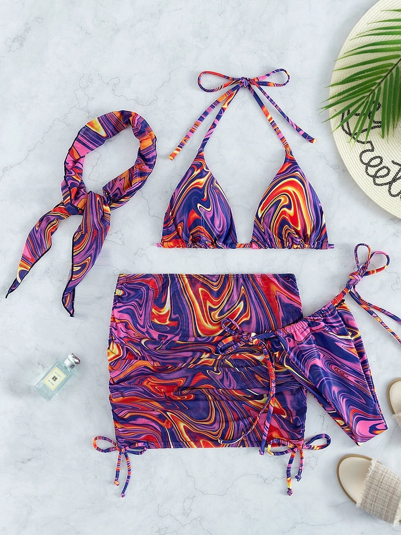 Abigail Tie Dye Bikini Photo Set