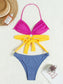 Kimber Color Block Swimsuit Photo Set