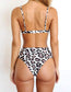 Conjunto de bikini con estampado de leopardo blanco Katalina 