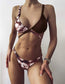 Tie Dye Contrast 2 Way Wear Brazilian Bikini Photo Set