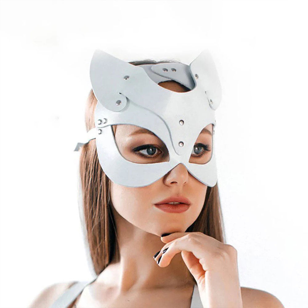 Sexy Leather Mask Photo Set