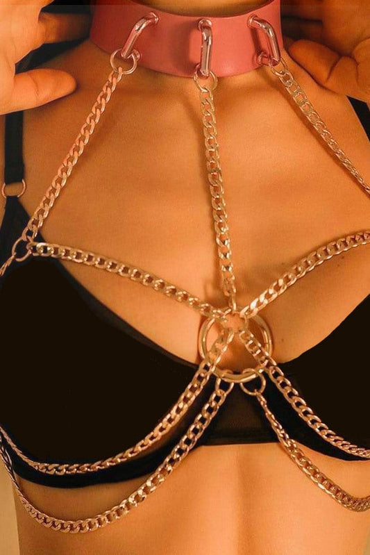 Stacy Chain Luxury Leather Harness Photo Set