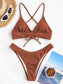 Alanna Braided Criss Cross Bikini Photo Set