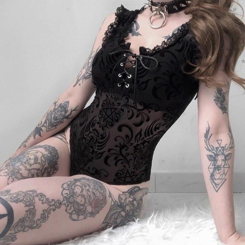 Marta's Gothic Bodysuit Photo Set